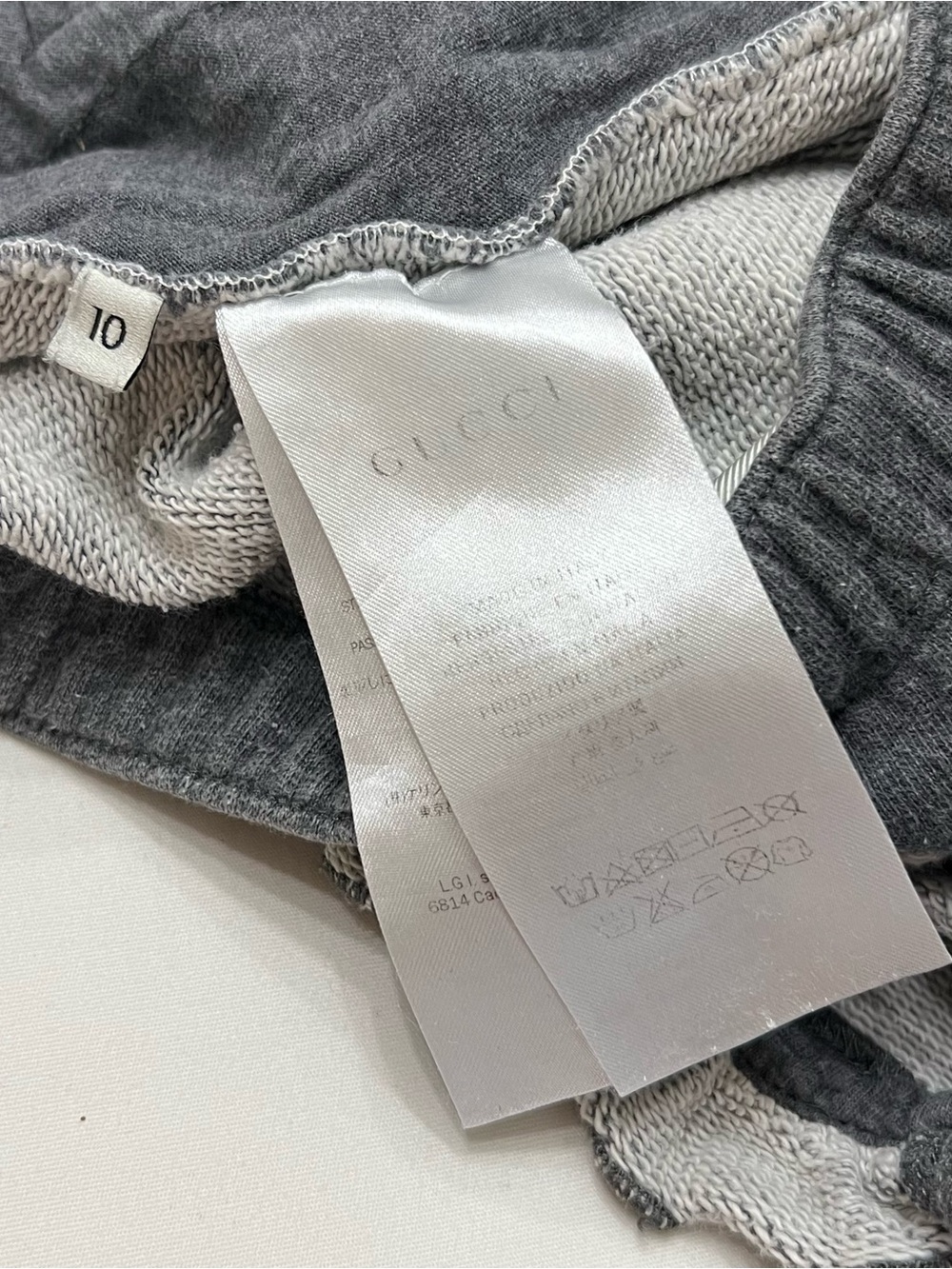 GUCCI Girls Sweatshirt Jersey Skirt Size 10Y Ruffle Hem Bee Patch Made in Italy - Picture 6 of 8